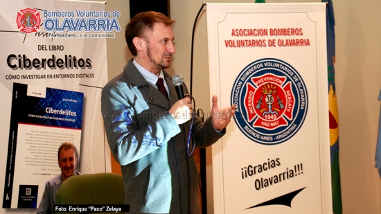 Presentación del libro Ciberdelitos del Fiscal Lucas Moyano - Bomberos Voluntarios de Olavarría